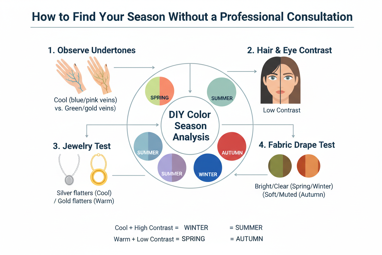 12 Season Color Analysis vs 16 Season section visual for How to Find Your Season Without a Professional Consultation