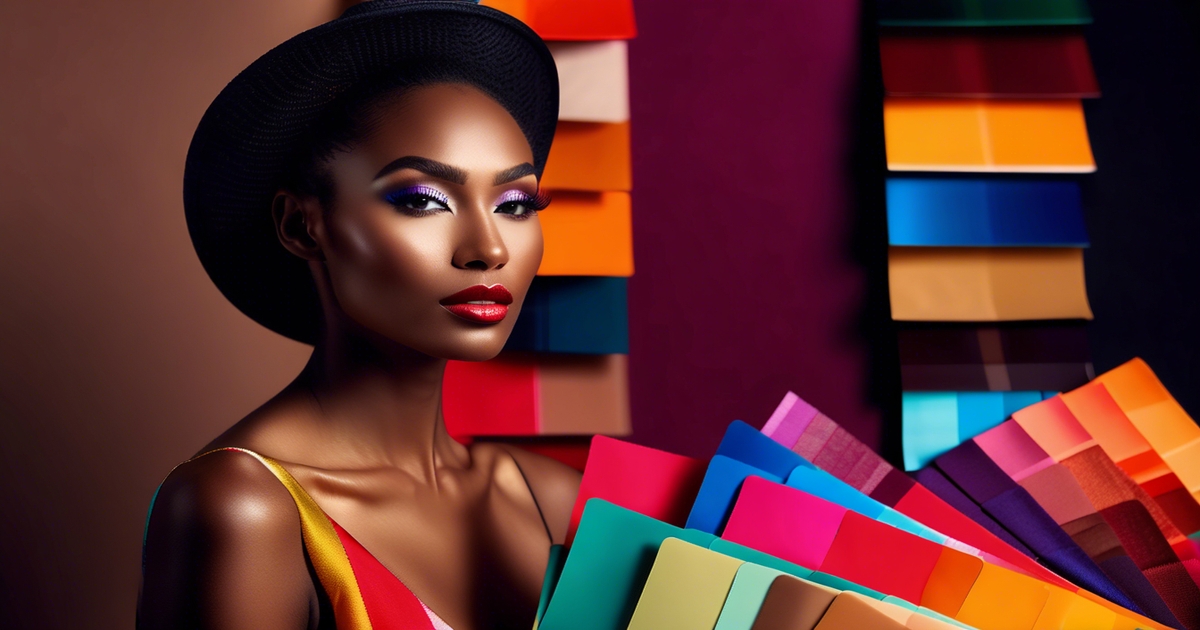 Diverse person holding color swatches demonstrating traditional color analysis methods and seasonal color theory