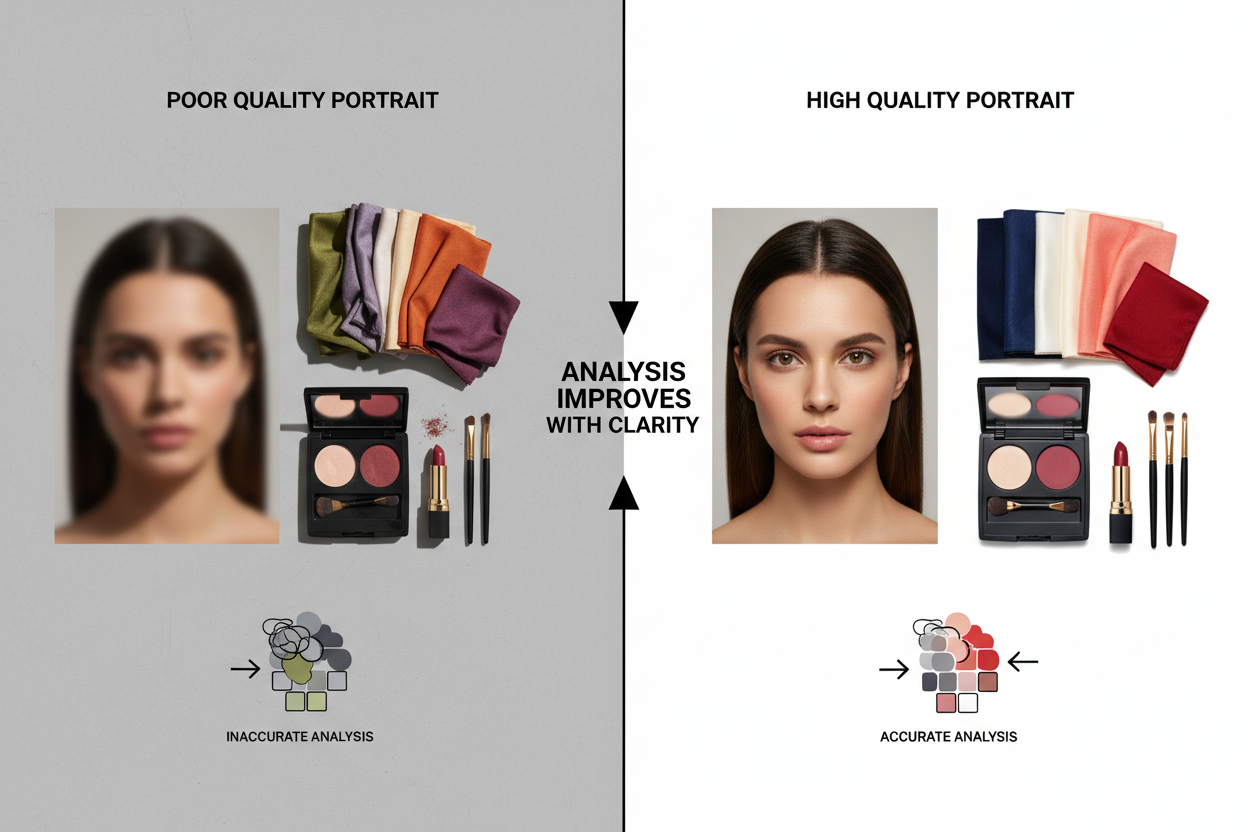 AI Personal Color Analysis From a Portrait section visual for Why Portrait Quality Determines Analysis Accuracy