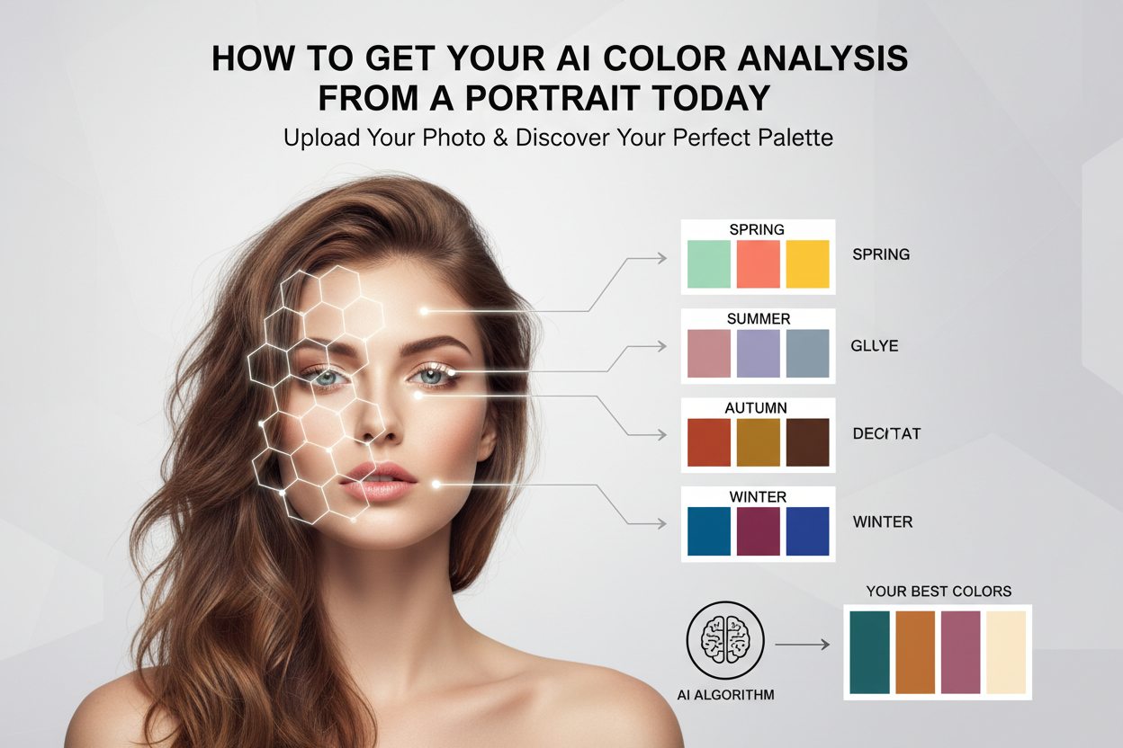 AI Personal Color Analysis From a Portrait section visual for How to Get Your AI Color Analysis From a Portrait Today