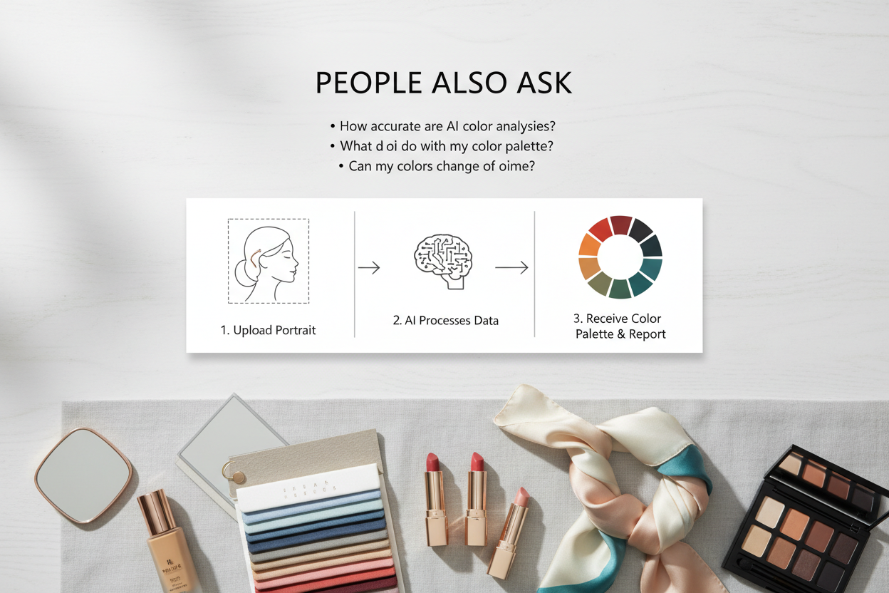 AI Personal Color Analysis From a Portrait section visual for People Also Ask
