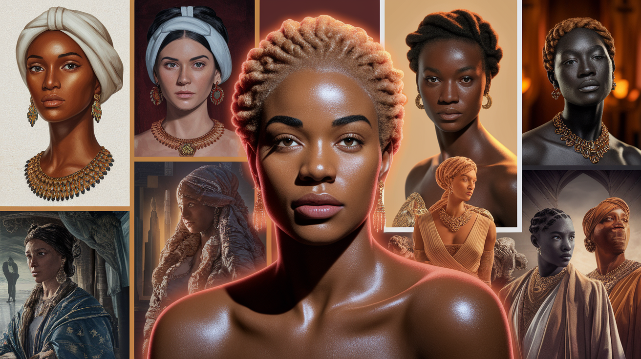 Cultural representation of amber skin tones throughout history and modern media
