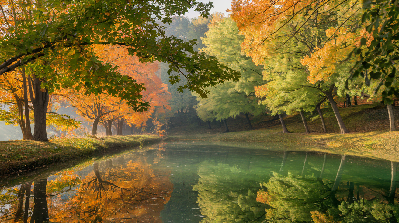 Guide to the psychology of autumn green colors and their emotional impact