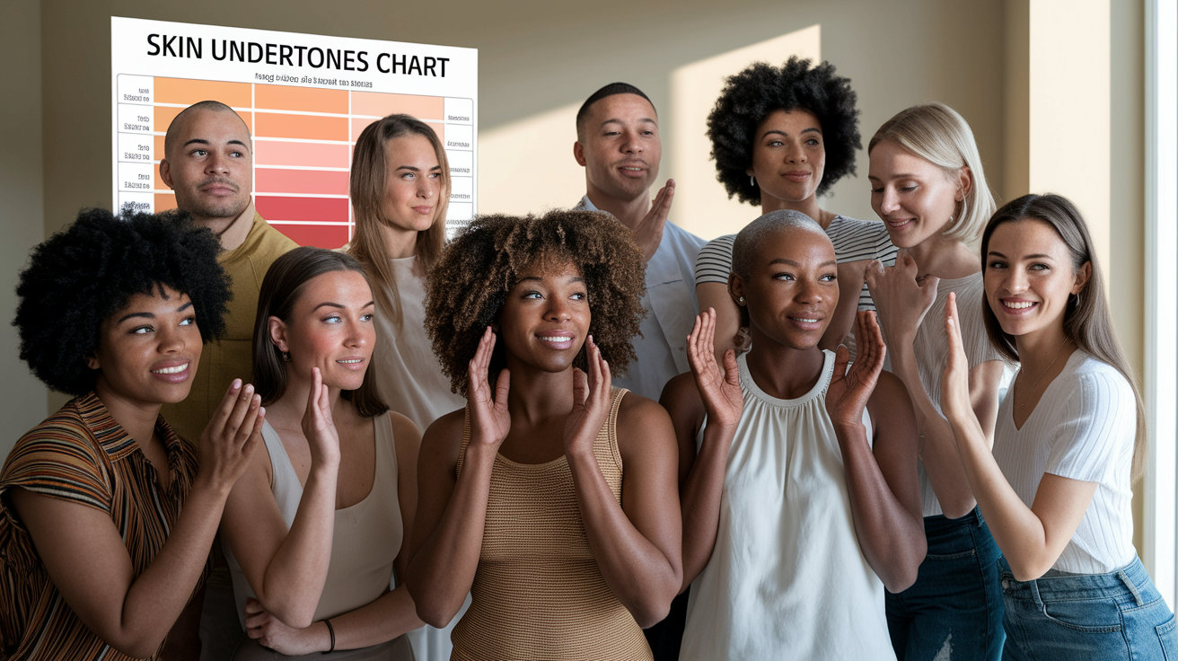 Four easy tests to identify your skin undertone - vein color, sun reaction, metal preference, and neutral fabric