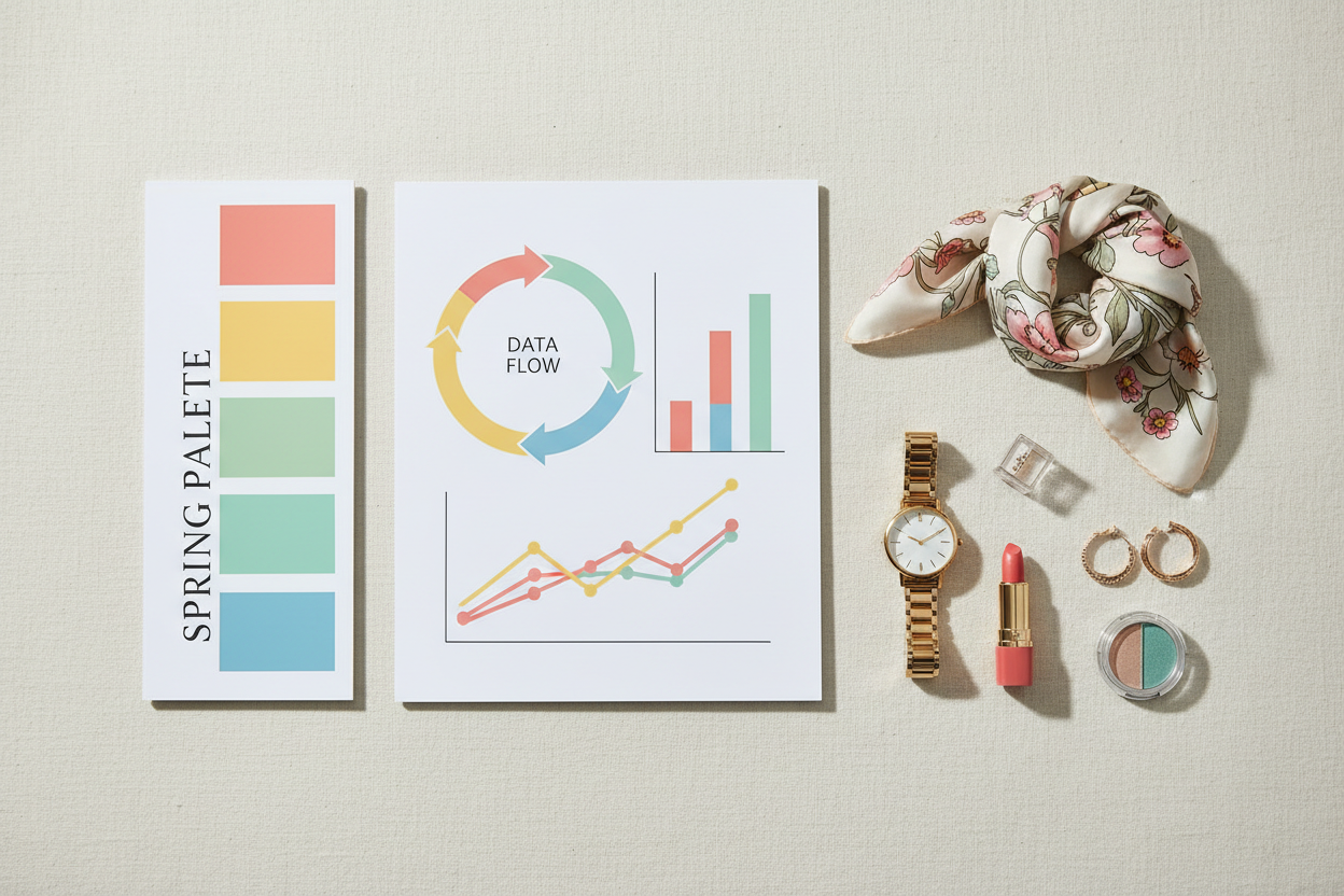 Best Color Palettes for Data Visualization section visual for The Spring Palette: Warm, Light, and High-Energy Data Displays