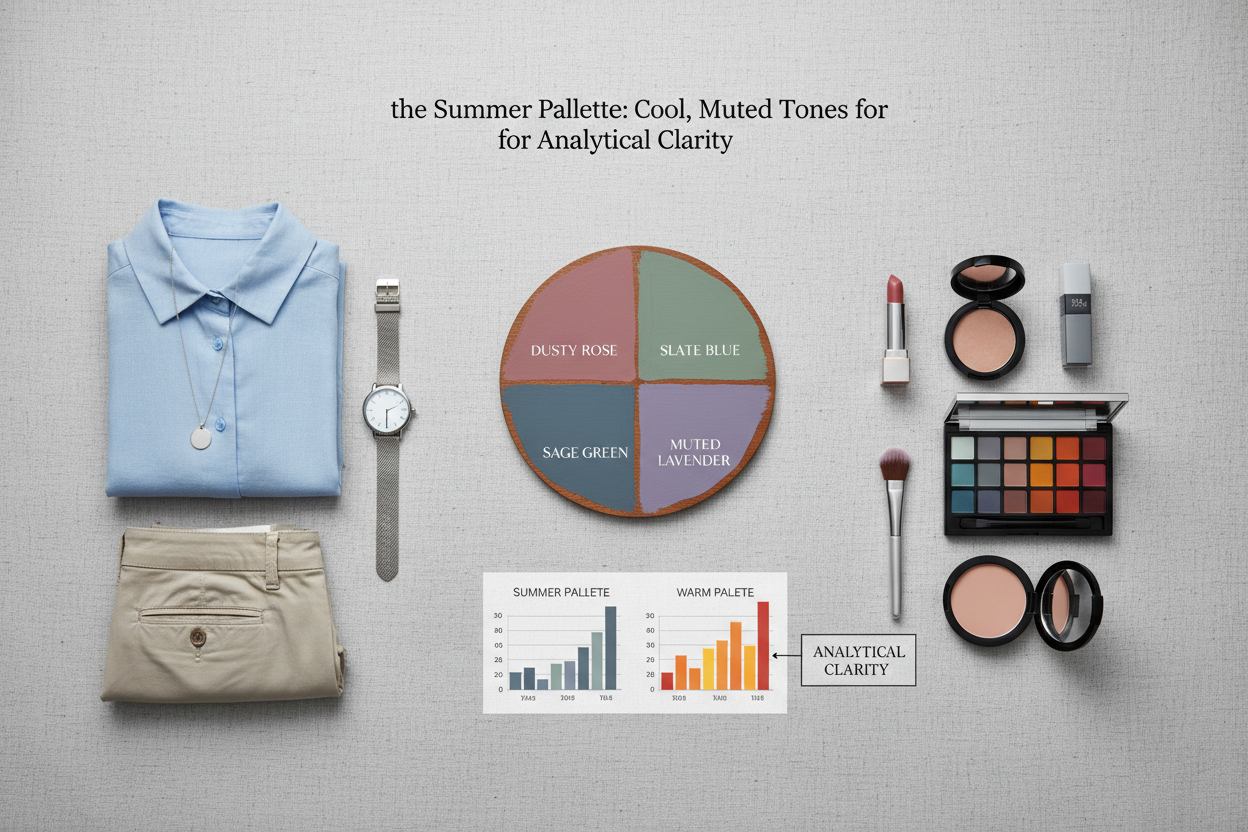 Best Color Palettes for Data Visualization section visual for The Summer Palette: Cool, Muted Tones for Analytical Clarity
