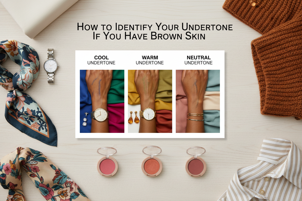 Best Colors for Brown Skin Tone section visual for How to Identify Your Undertone If You Have Brown Skin