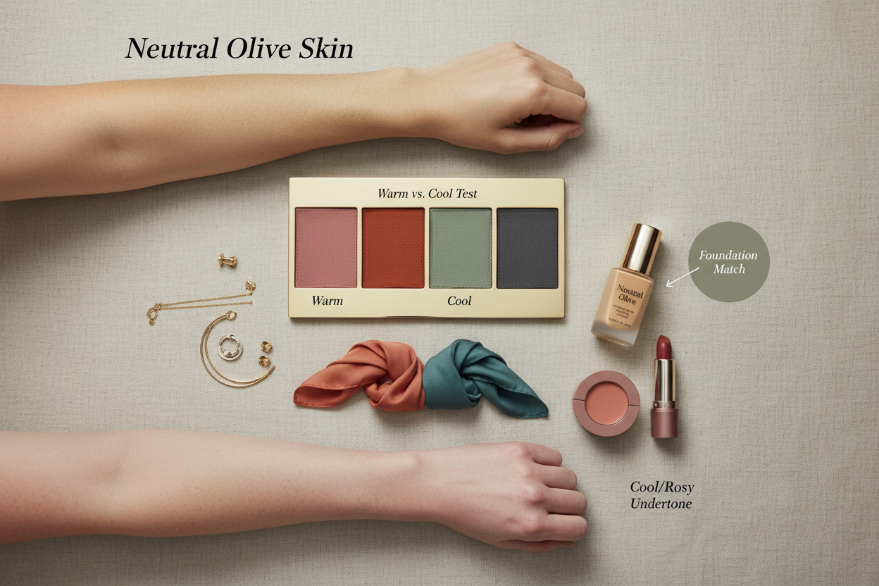 Best Colors for Neutral Olive Skin section visual for How to Confirm You Have a Neutral Olive Undertone