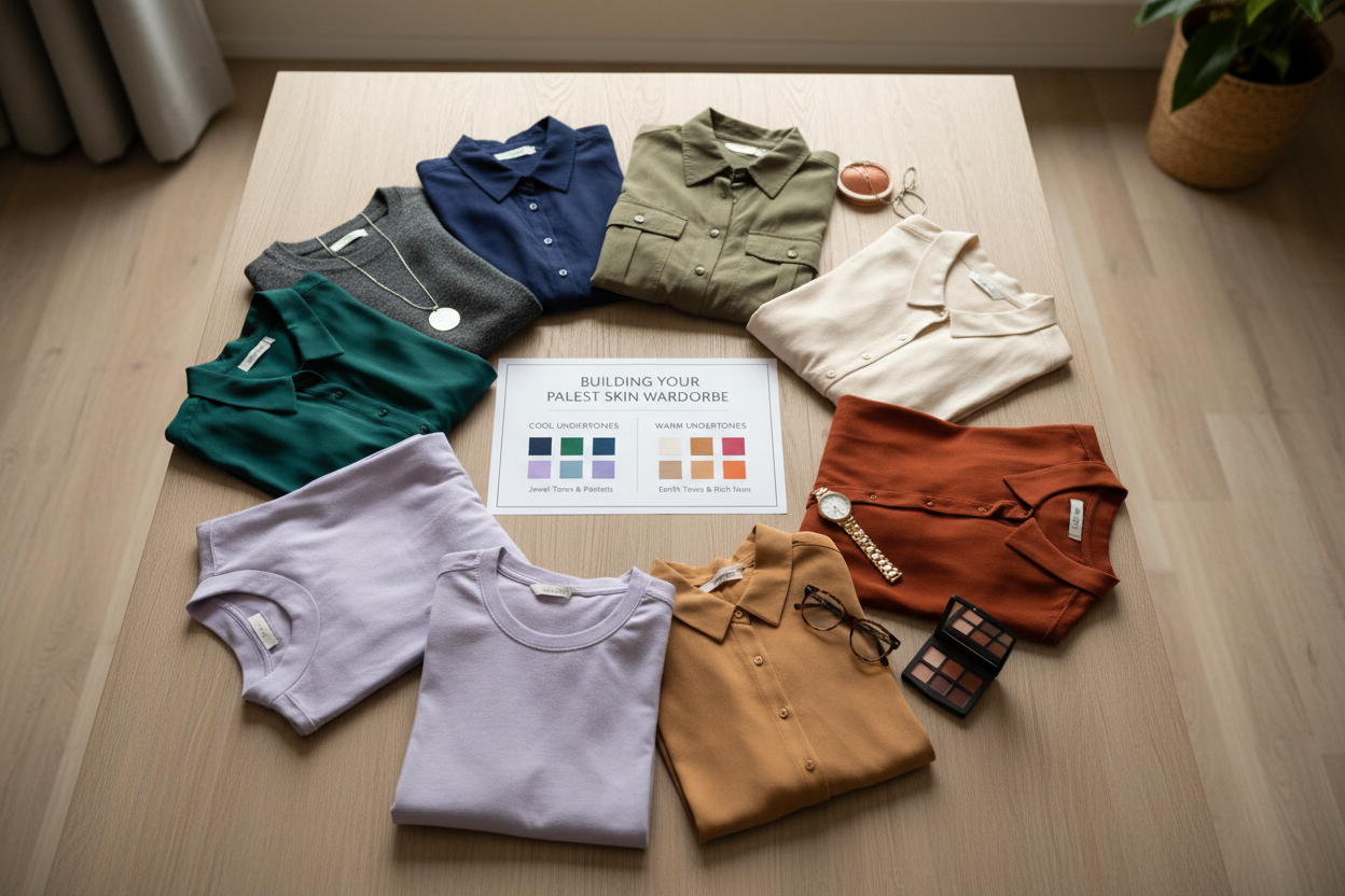 Best Shirt Colors for Pale Skin section visual for Building a Shirt Wardrobe Around Your Pale Skin Tone