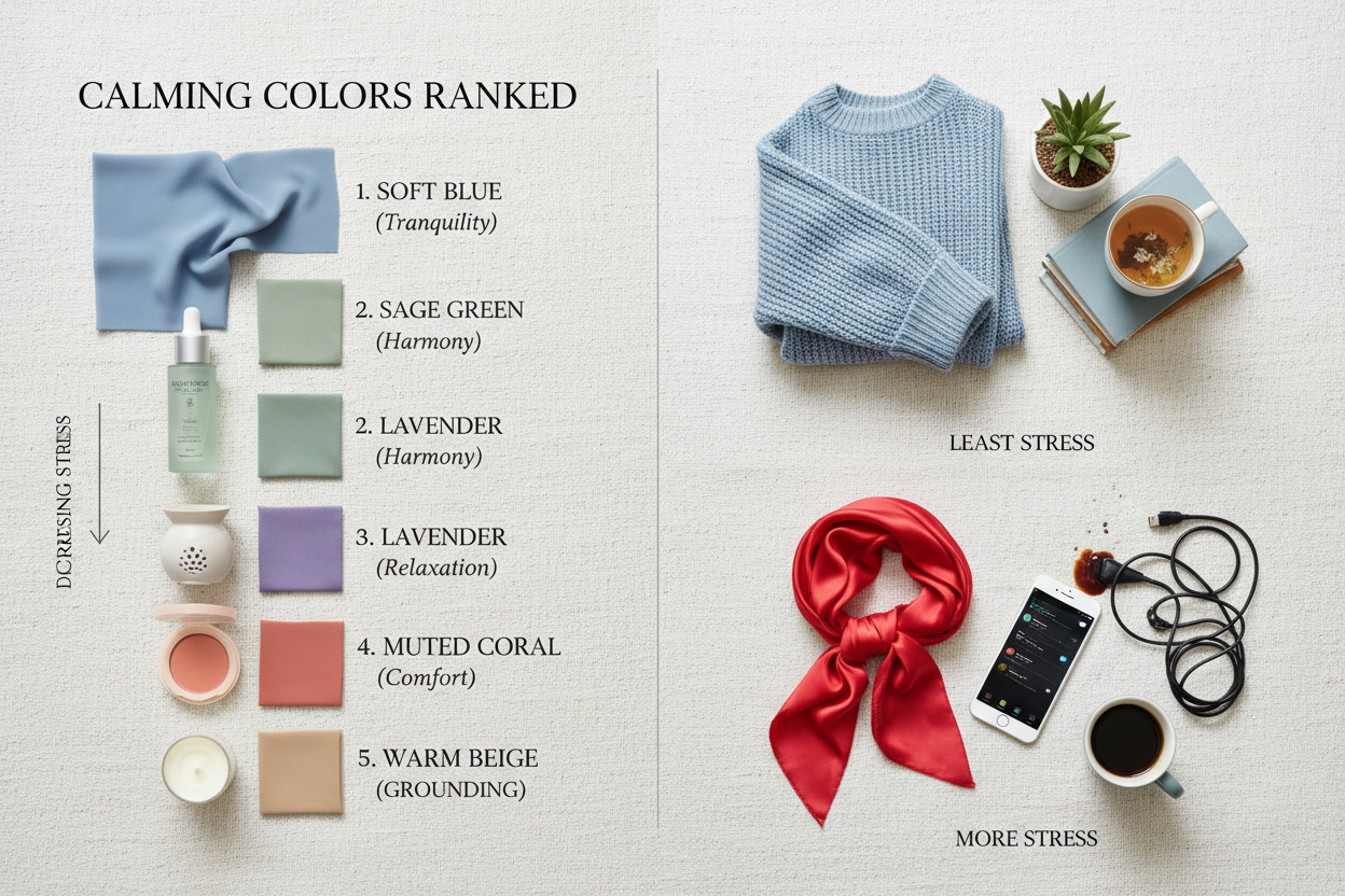 Calming Color Palette Psychology section visual for The Most Calming Colors Ranked by Stress-Reduction Evidence