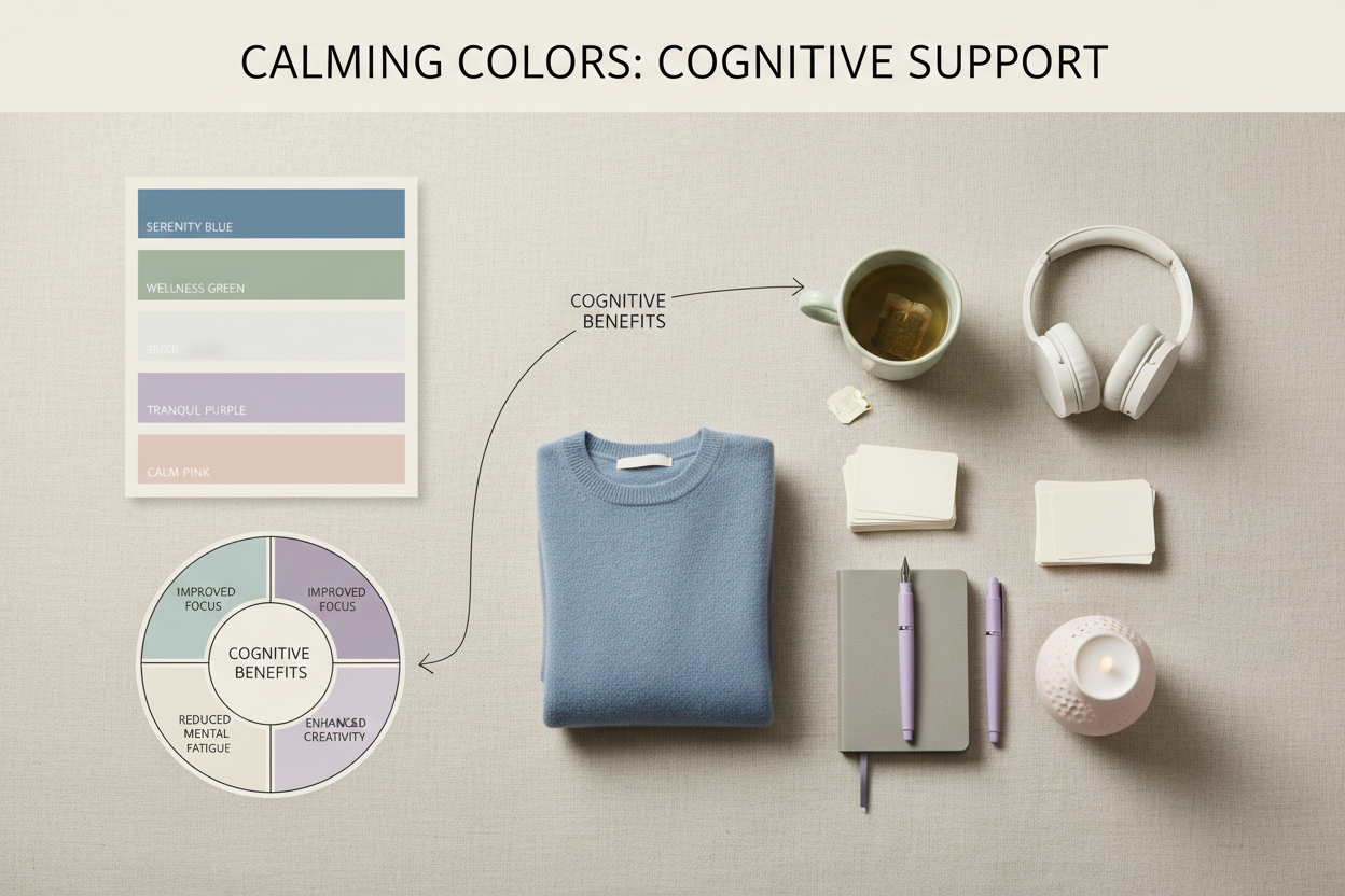 Calming Color Palette Psychology section visual for How Calming Colors Support Cognitive Health Beyond Mood