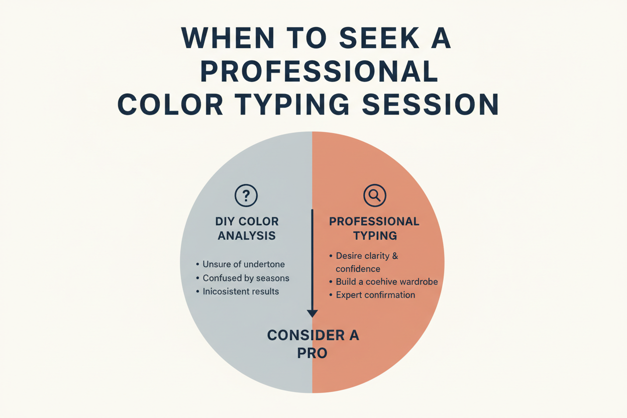 Can You Be Between Two Color Seasons section visual for When to Seek a Professional Color Typing Session