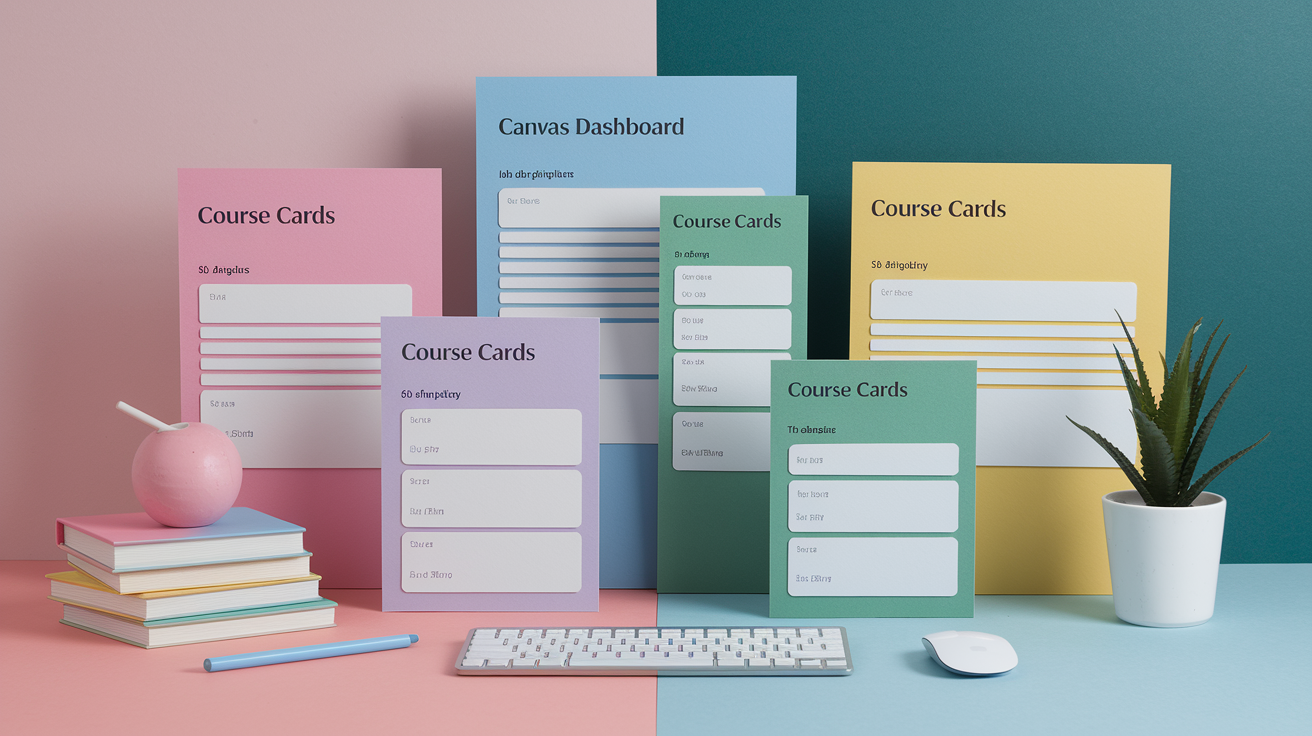 Canvas color implementation showing dashboard design with cute palettes