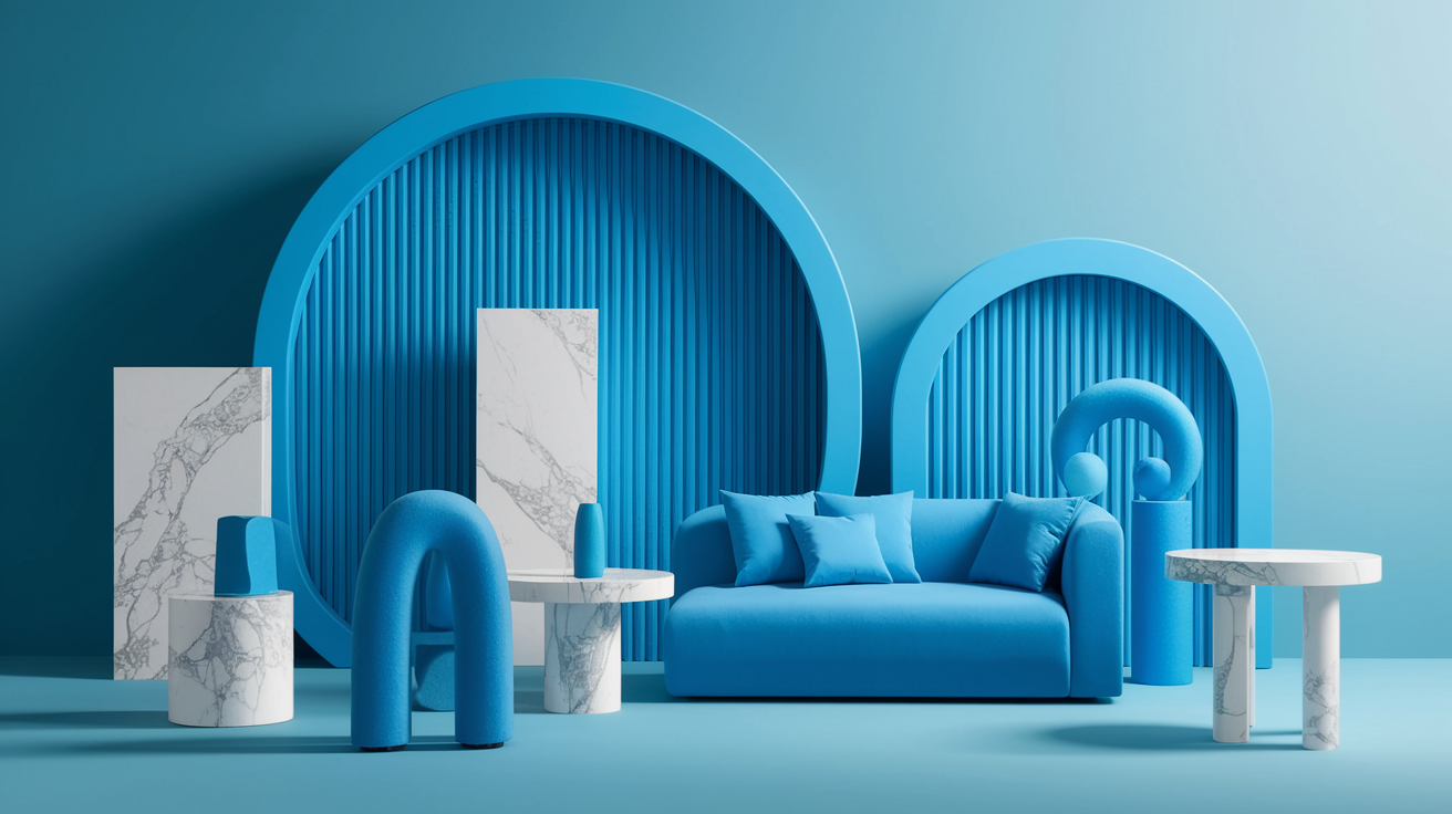 Creative and unexpected uses of cold color palettes beyond traditional applications