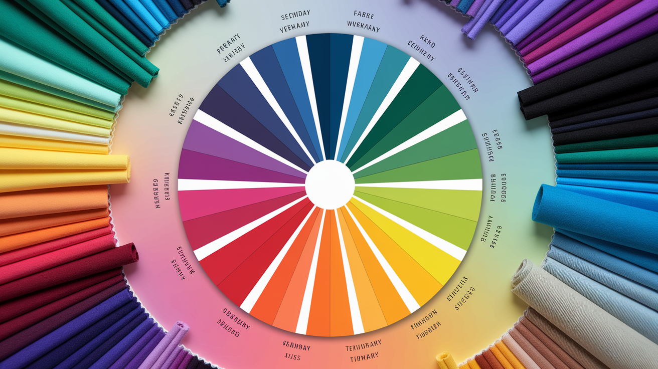 Color wheel basics showing primary, secondary, and tertiary colors for fashion and outfit matching