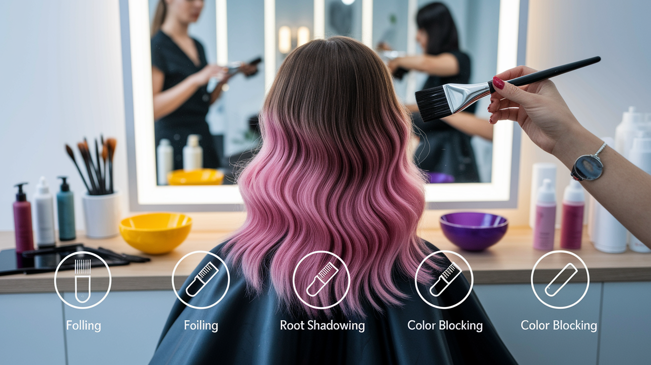 The art of applying hair contrast - professional techniques, at-home risks, and color theory principles