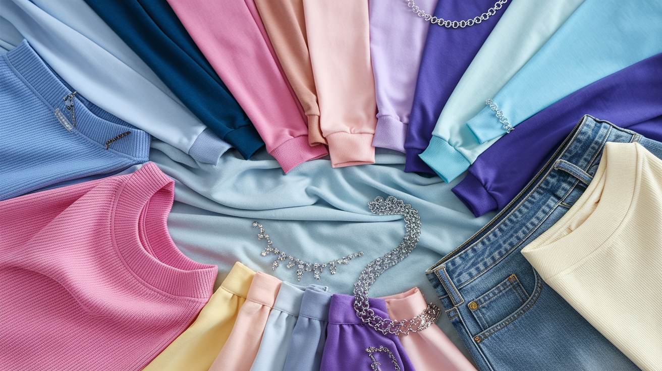The best colors for cool skin tones - vibrant blues, rich purples, rosy pinks, cool greens, and crisp neutrals