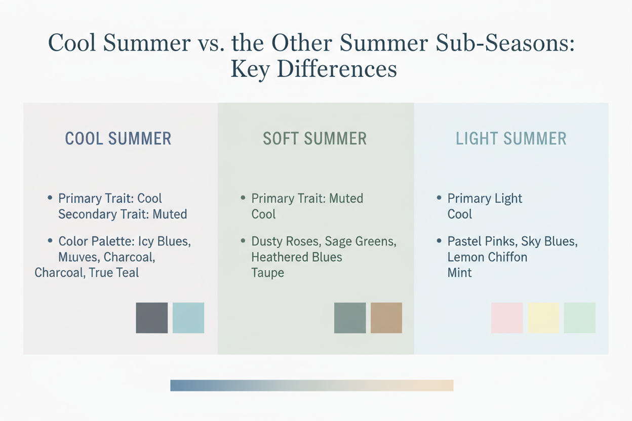 Cool Summer Celebrities and Why section visual for Cool Summer vs. the Other Summer Sub-Seasons: Key Differences