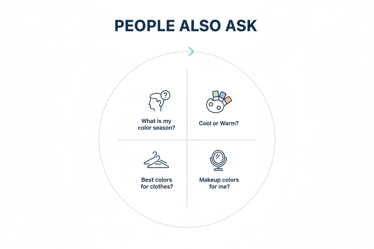 Cool Summer Color Palette Guide section visual for People Also Ask