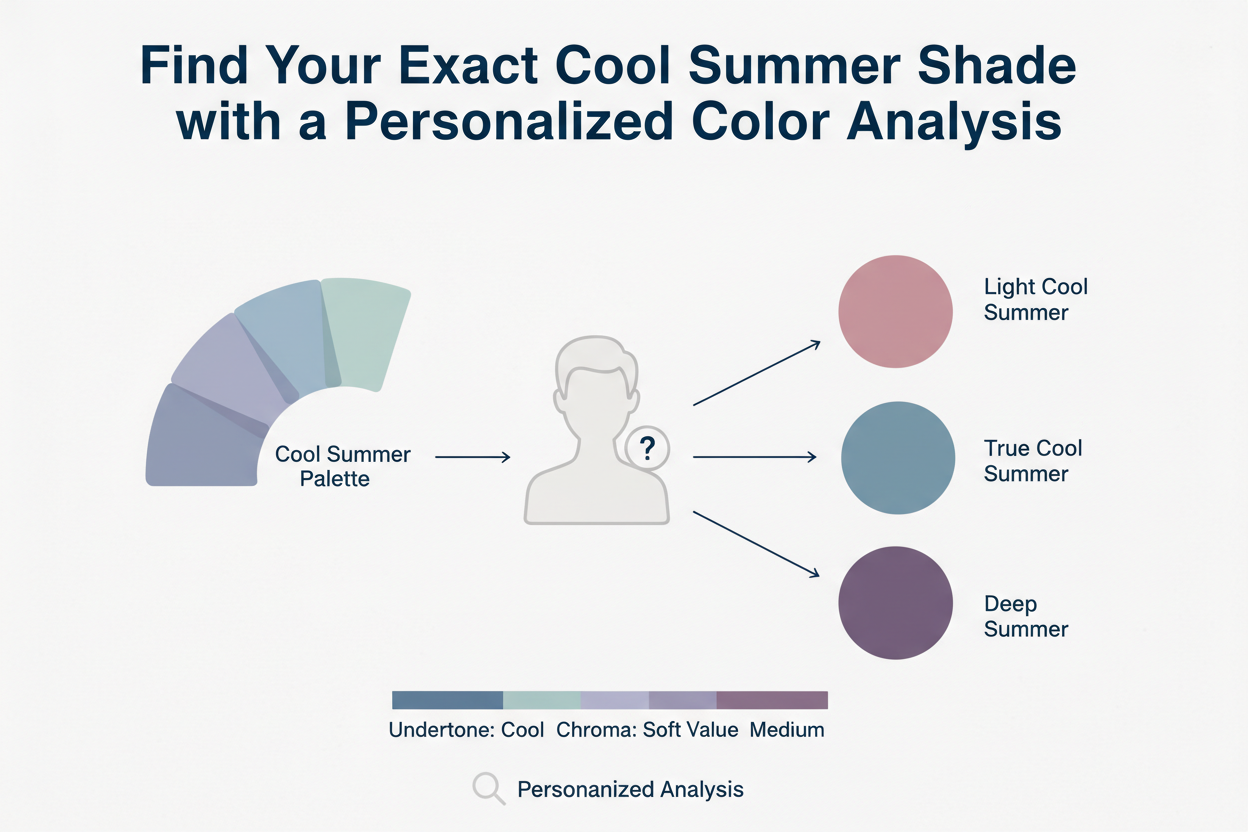 Cool Summer Hair Colors and Highlights section visual for Find Your Exact Cool Summer Shade with a Personalized Color Analysis