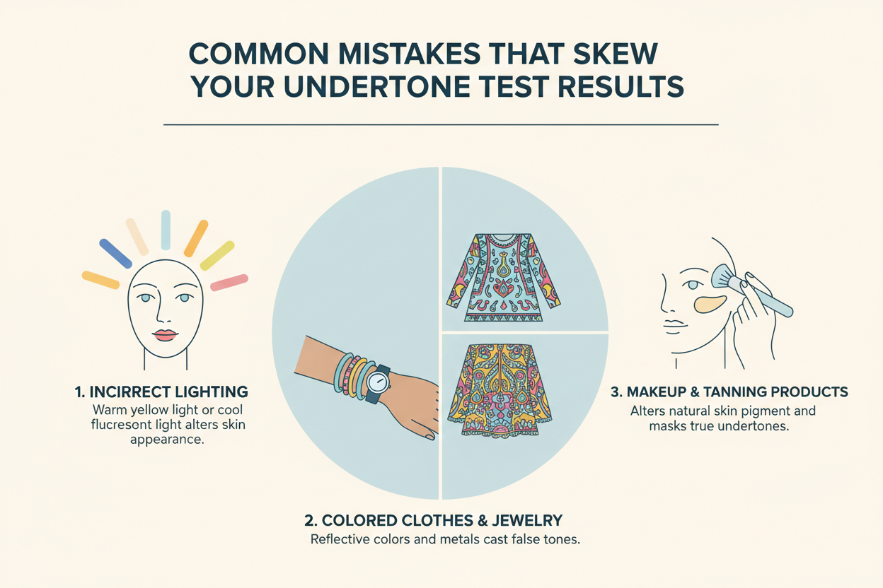 Cool vs Warm Undertone Test section visual for Common Mistakes That Skew Your Undertone Test Results