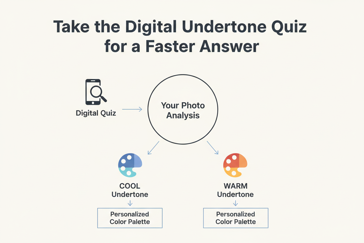 Cool vs Warm Undertone Test section visual for Take the Digital Undertone Quiz for a Faster Answer