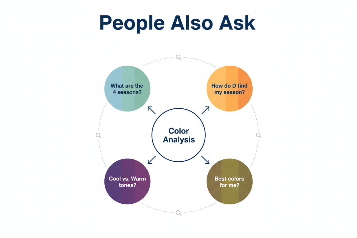 Cool vs Warm Undertone Test section visual for People Also Ask