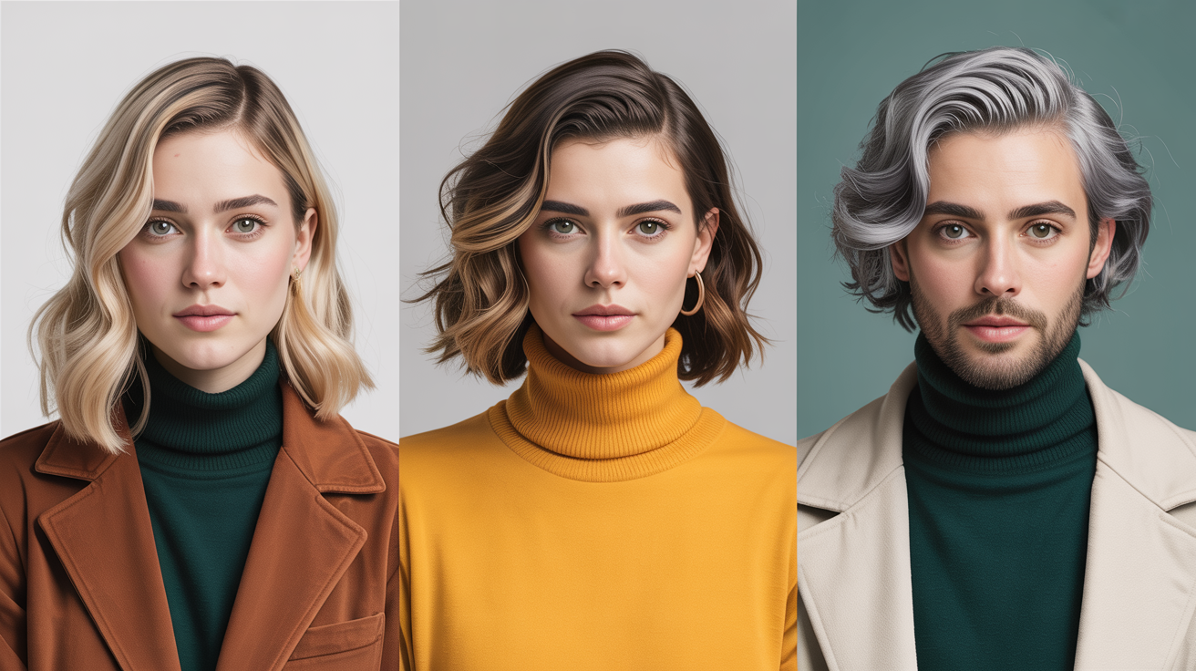 Cool Winter misconceptions debunked showing diverse people wearing Cool Winter colors successfully
