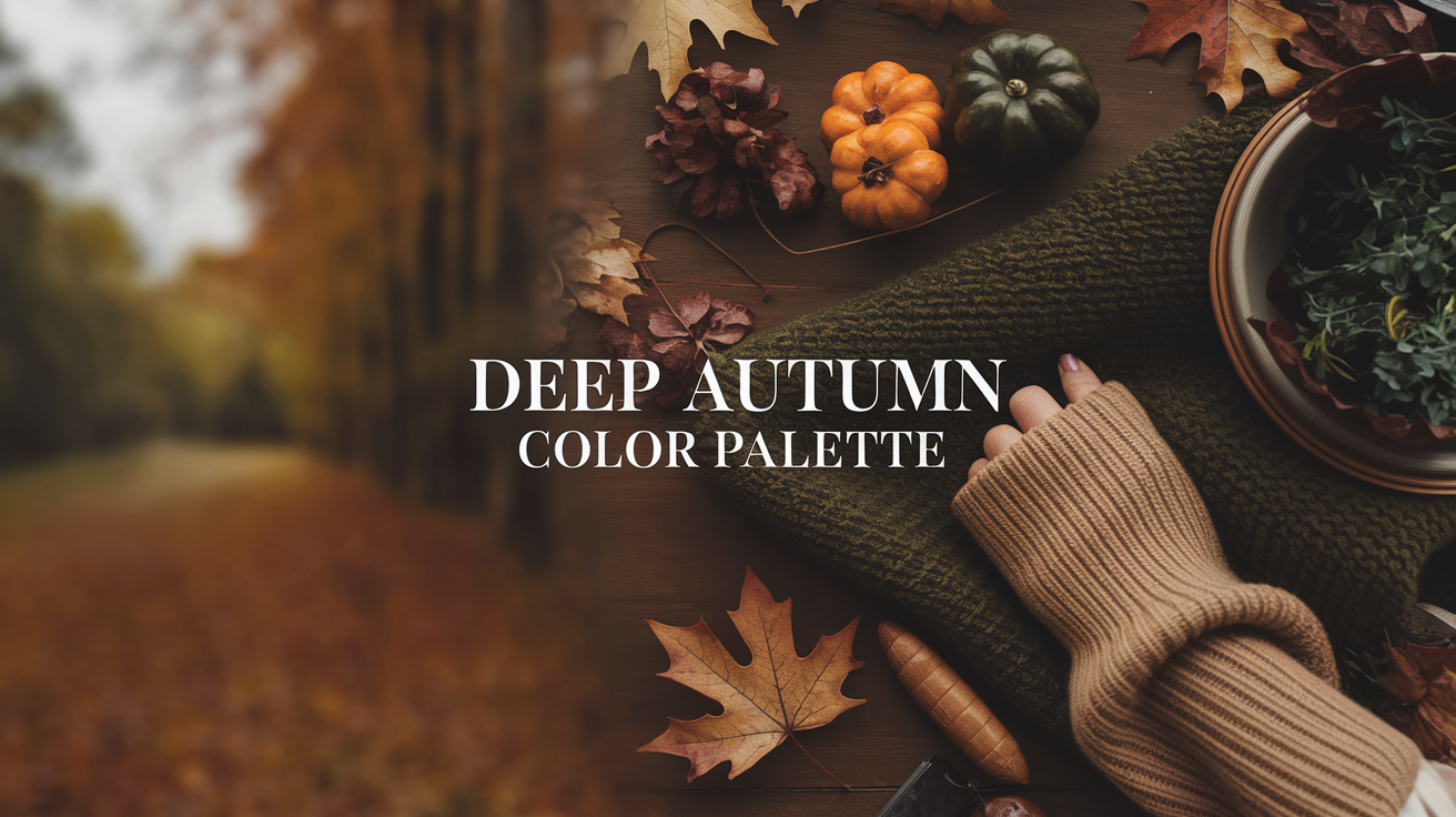 Key characteristics of deep autumn colors including rich, warm hues with earthy undertones