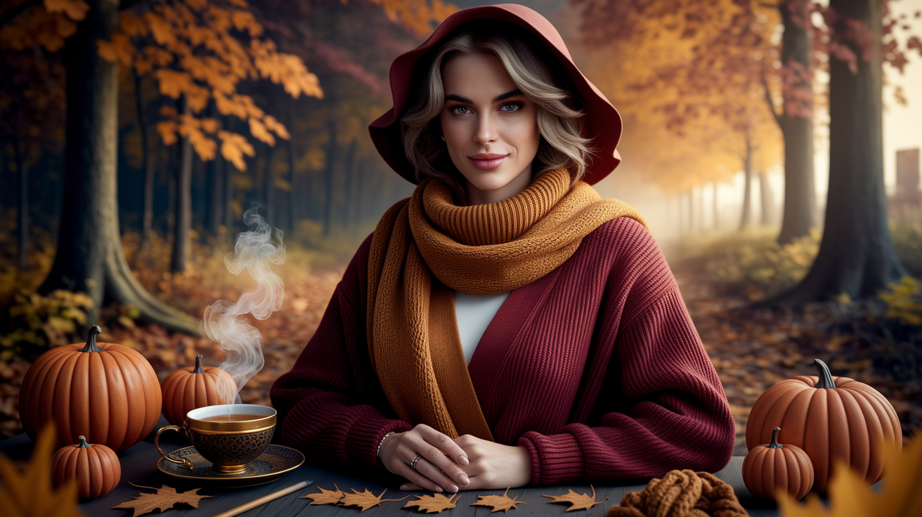 Deep Autumn color psychology showing emotional impact and expression