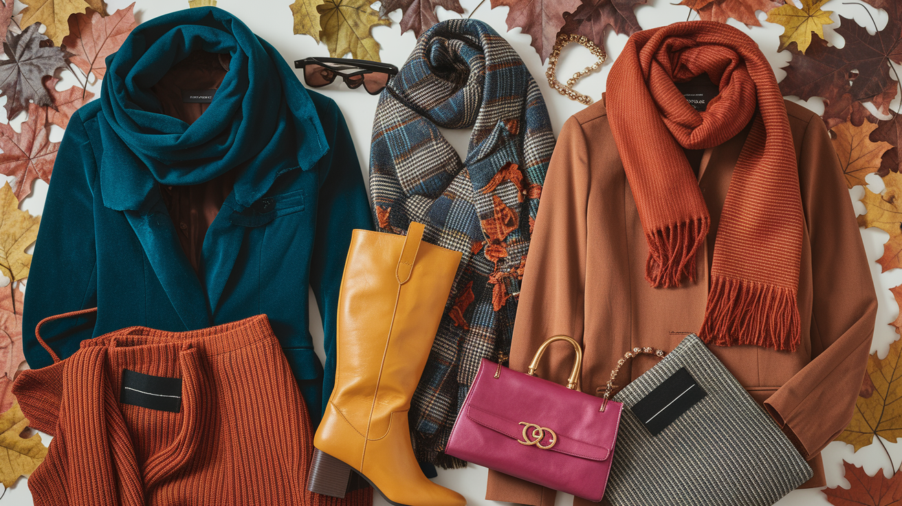 Deep Autumn statement items showcasing bold pieces and styling options