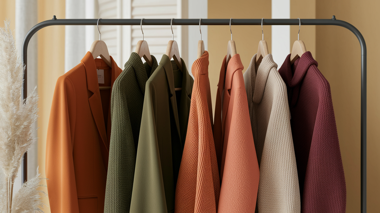 Deep Autumn wardrobe building guide showing foundation pieces and styling strategies