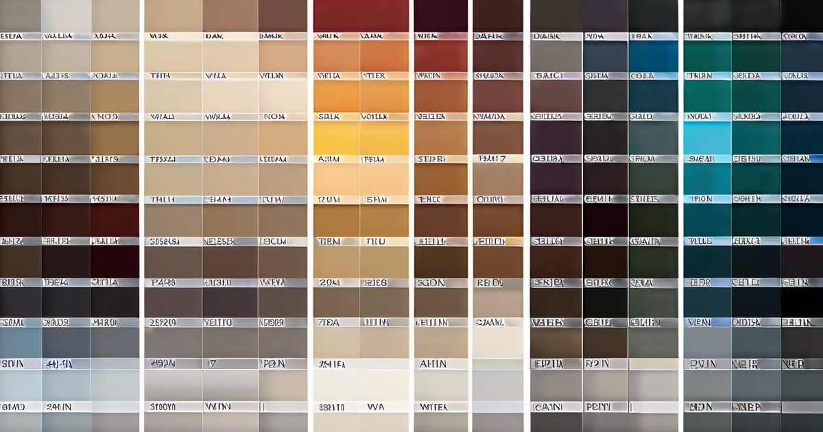 Realistic color comparison chart featuring deep winter palette colors against other seasonal palettes for easy identification