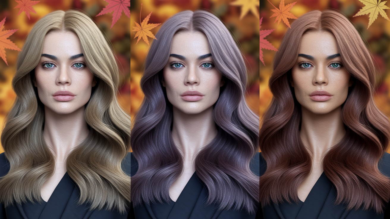 Woman with true autumn hair colors demonstrating warm undertones and rich depth