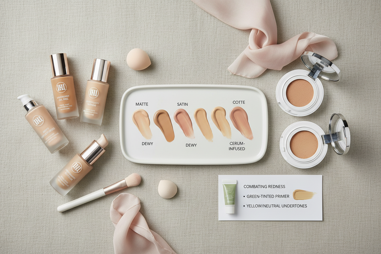 Foundation for Fair Skin With Red Undertones section visual for Finish and Formula Types That Work With—Not Against—Red Undertones