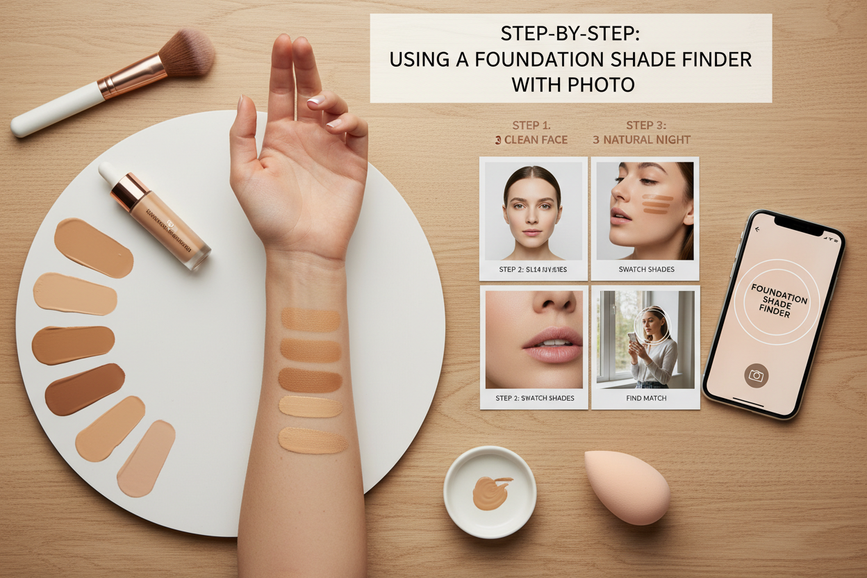 Foundation Shade Finder With Photo section visual for Step-by-Step: Using a Foundation Shade Finder With Photo