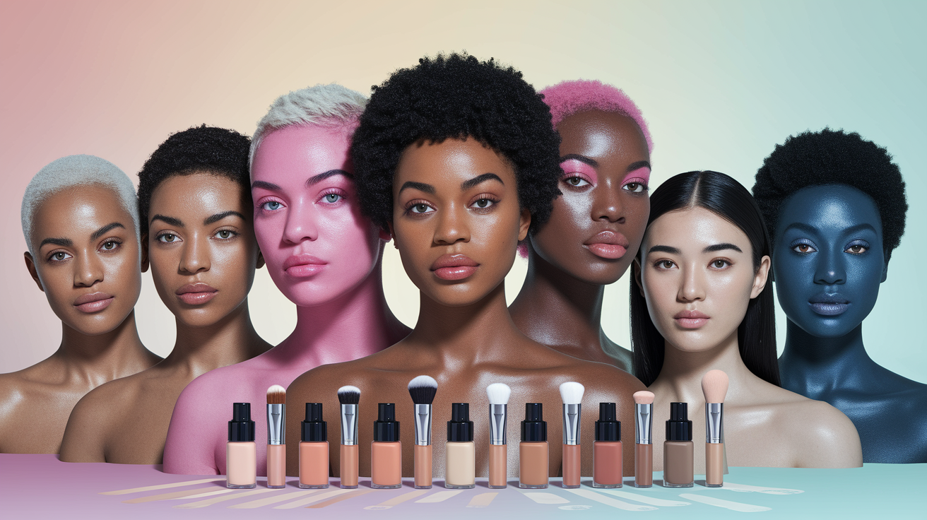 Cool undertone characteristics showing pink, red, and blue hues beneath the skin surface