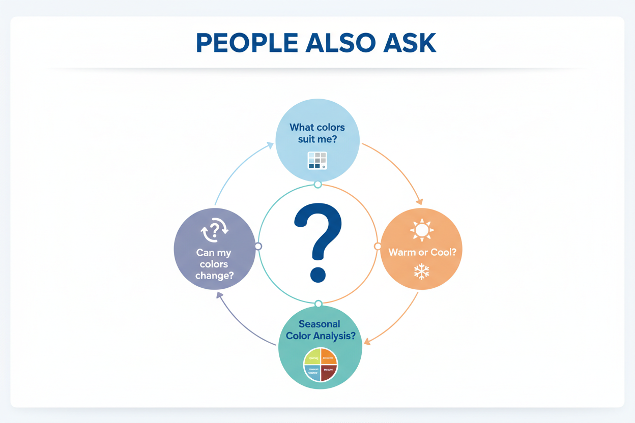 Gold or Silver Undertone Test section visual for People Also Ask
