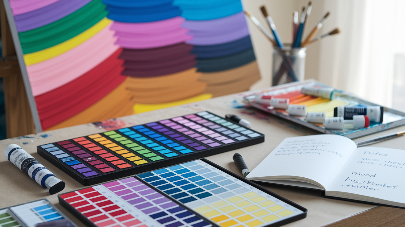 Artistic lessons from Google's color system showing how to build systematic palettes with purpose, testing, and limitation principles