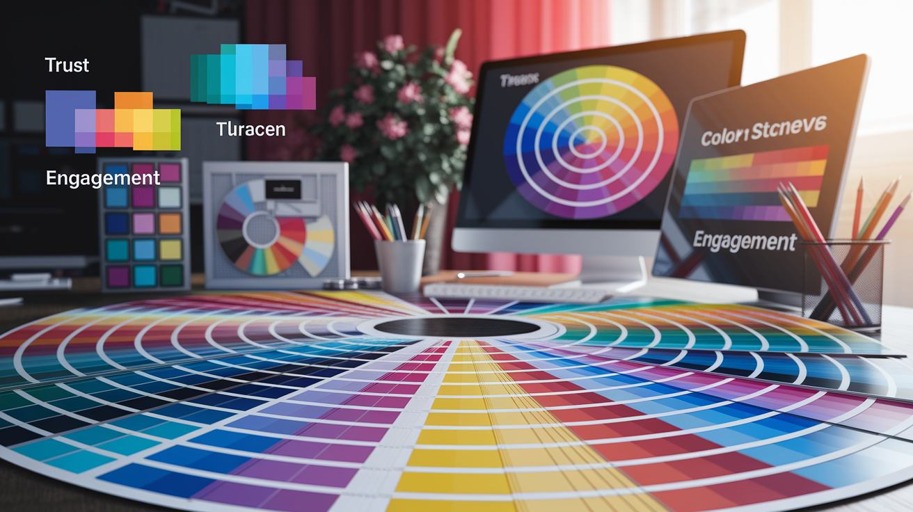 Color psychology principles showing how Google uses blue for trust, red for energy, yellow for creativity, and green for growth in user interfaces
