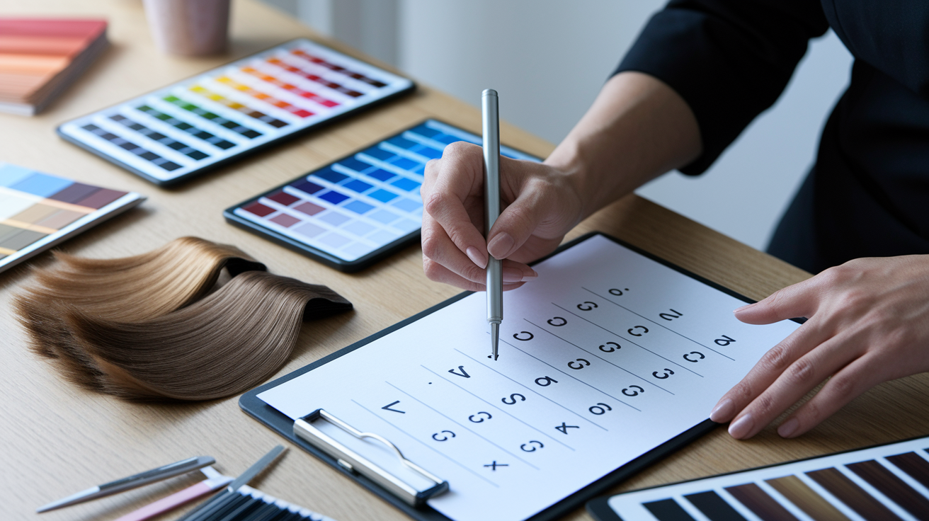 How to perform hair color analysis - vein test, fabric drape, jewelry method, neutral background, and digital tools