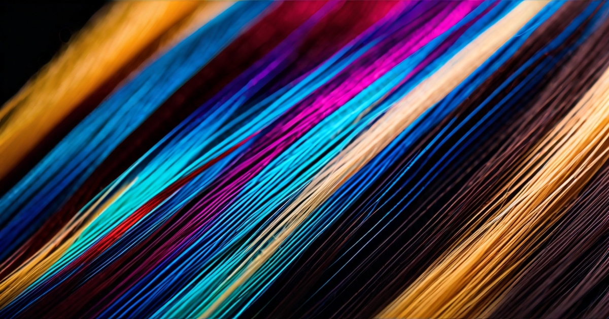 Close-up of real human hair strands showing color and texture details