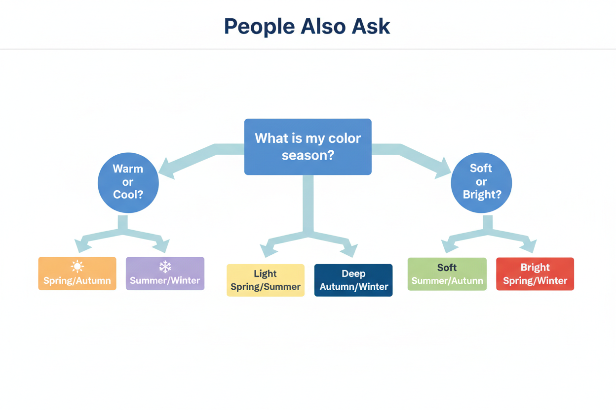 How Lighting Changes Color Analysis Results section visual for People Also Ask