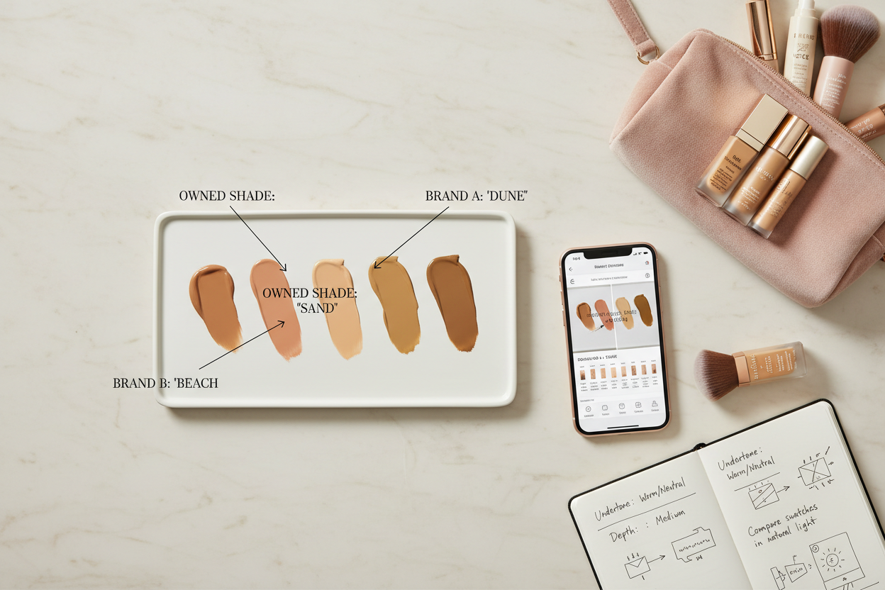How to Choose Foundation Shade Online section visual for Shade-to-Shade Matching: How to Translate a Shade You Already Own