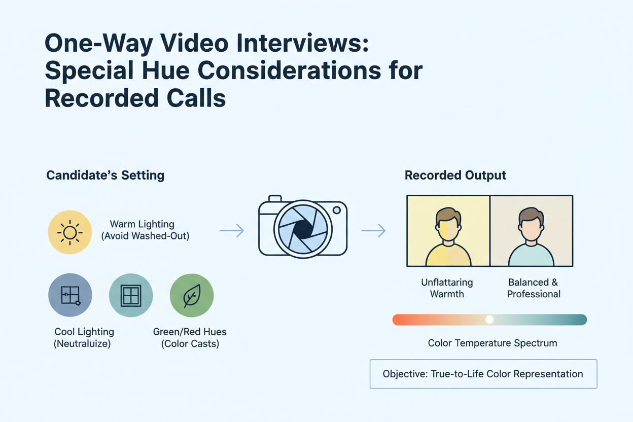 Interview Outfit Hues for Video Calls section visual for One-Way Video Interviews: Special Hue Considerations for Recorded Calls