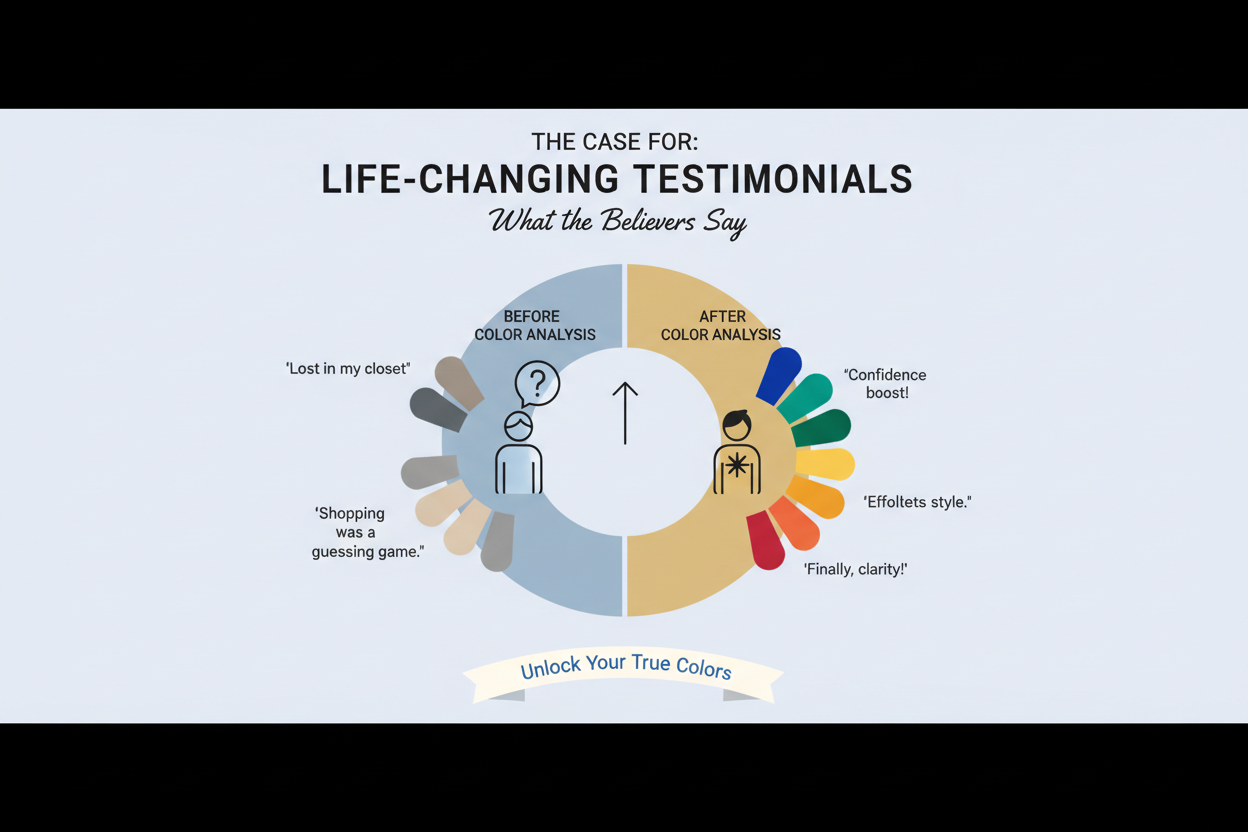 Is Seasonal Color Analysis Worth It section visual for The Case For: Life-Changing Testimonials and What the Believers Say