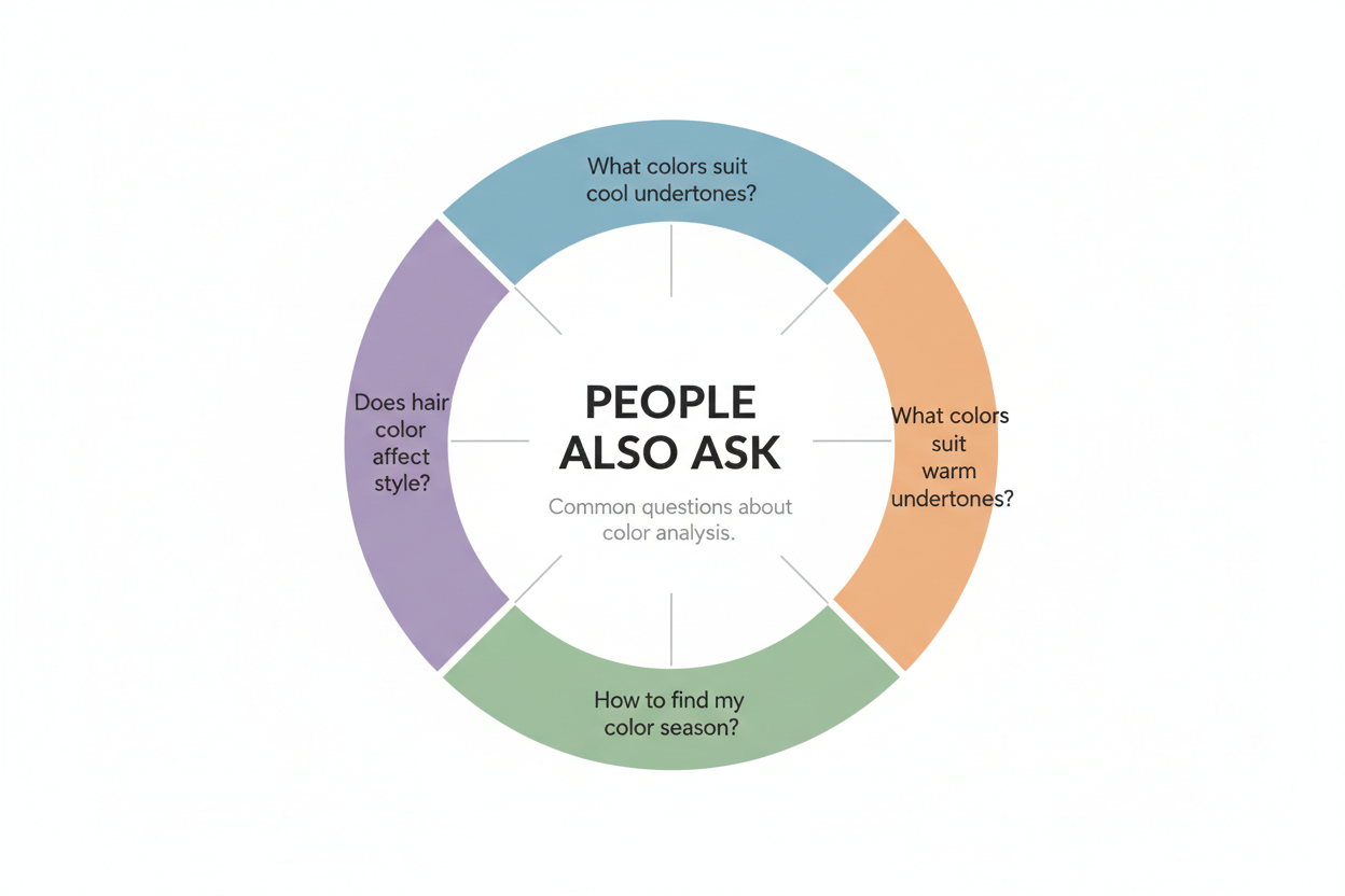 Is Seasonal Color Analysis Worth It section visual for People Also Ask