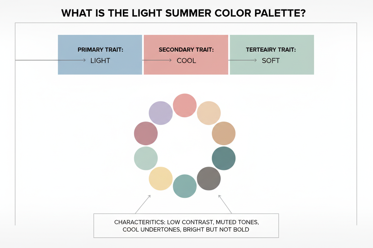 Light Summer Color Palette Guide section visual for What Is the Light Summer Color Palette?