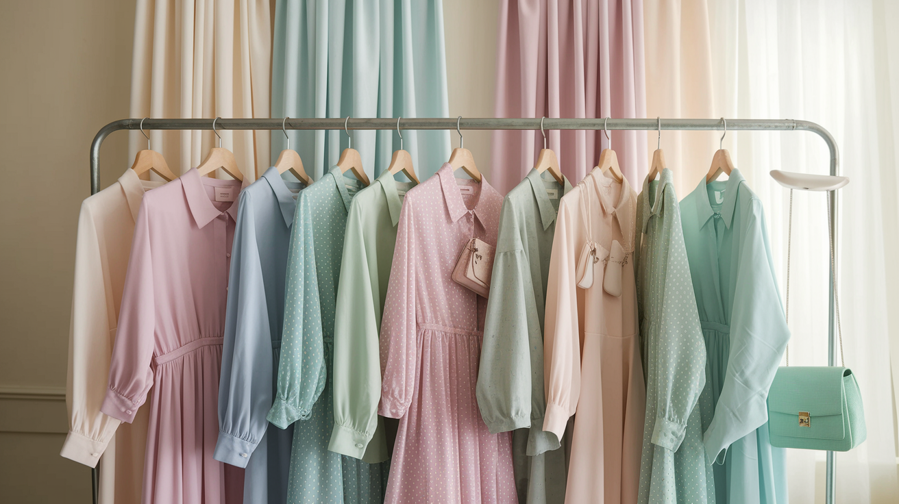 Light Summer colors guide showcasing the palette's soft, cool hues and color combinations