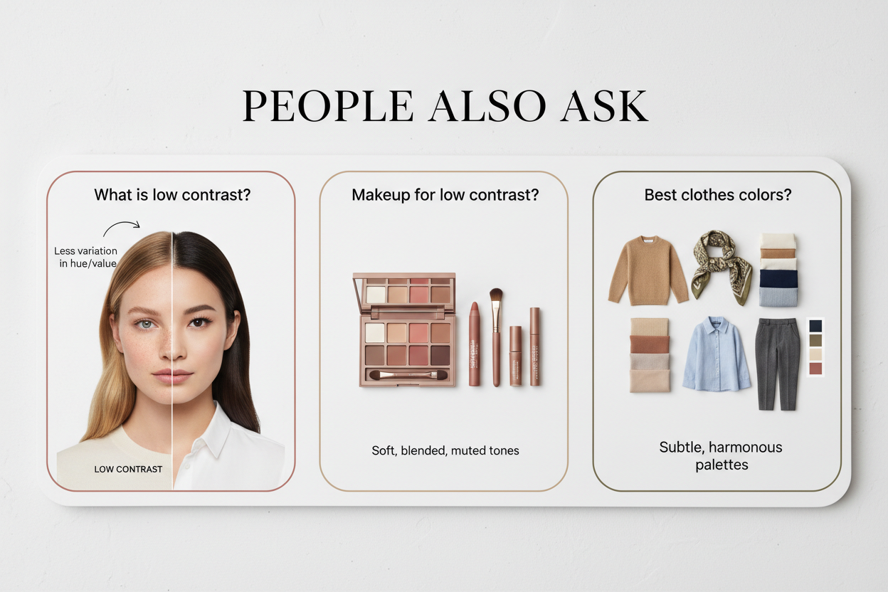 Low Contrast Face Colors section visual for People Also Ask